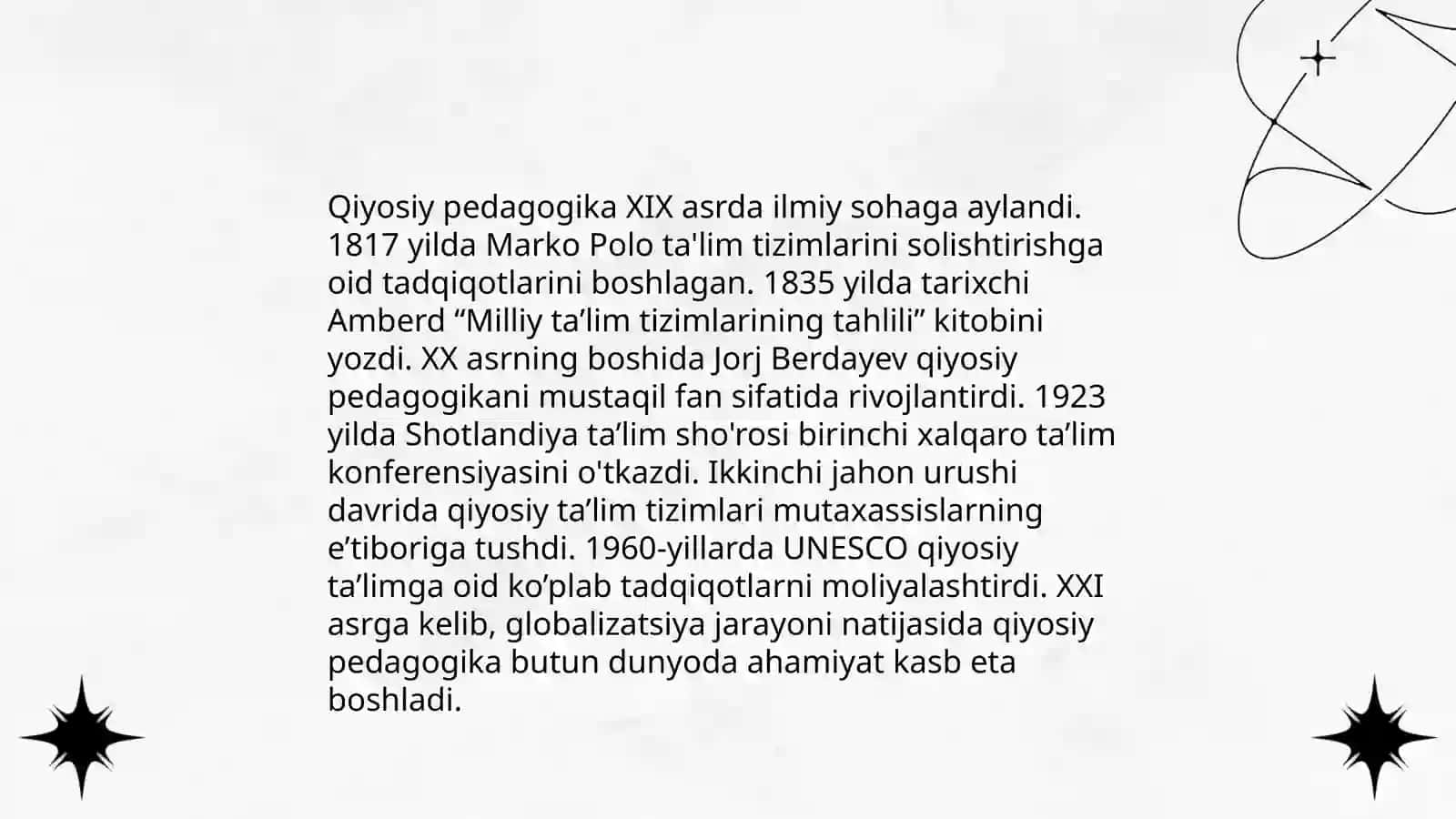 Qiyosiy pedagogika fanining mohiyati 4