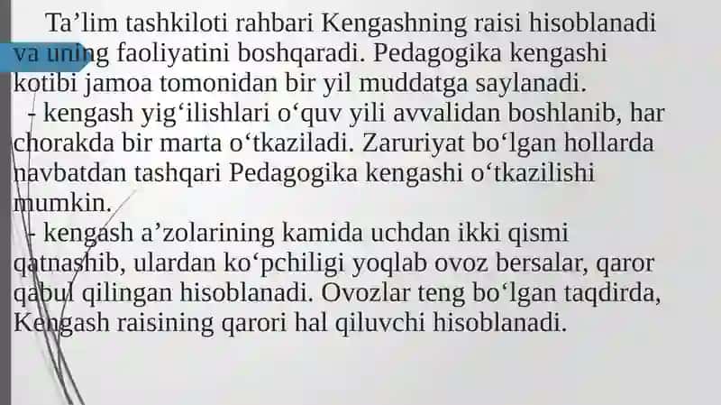 Pedagogik kengash shakllari va innovatsion yondashuvlar 4