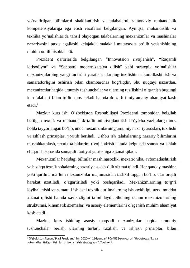 Mexanizmlarning asosiy turlari va tasnifi 4
