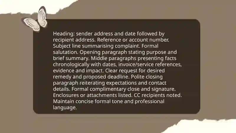 Letter of complain 4