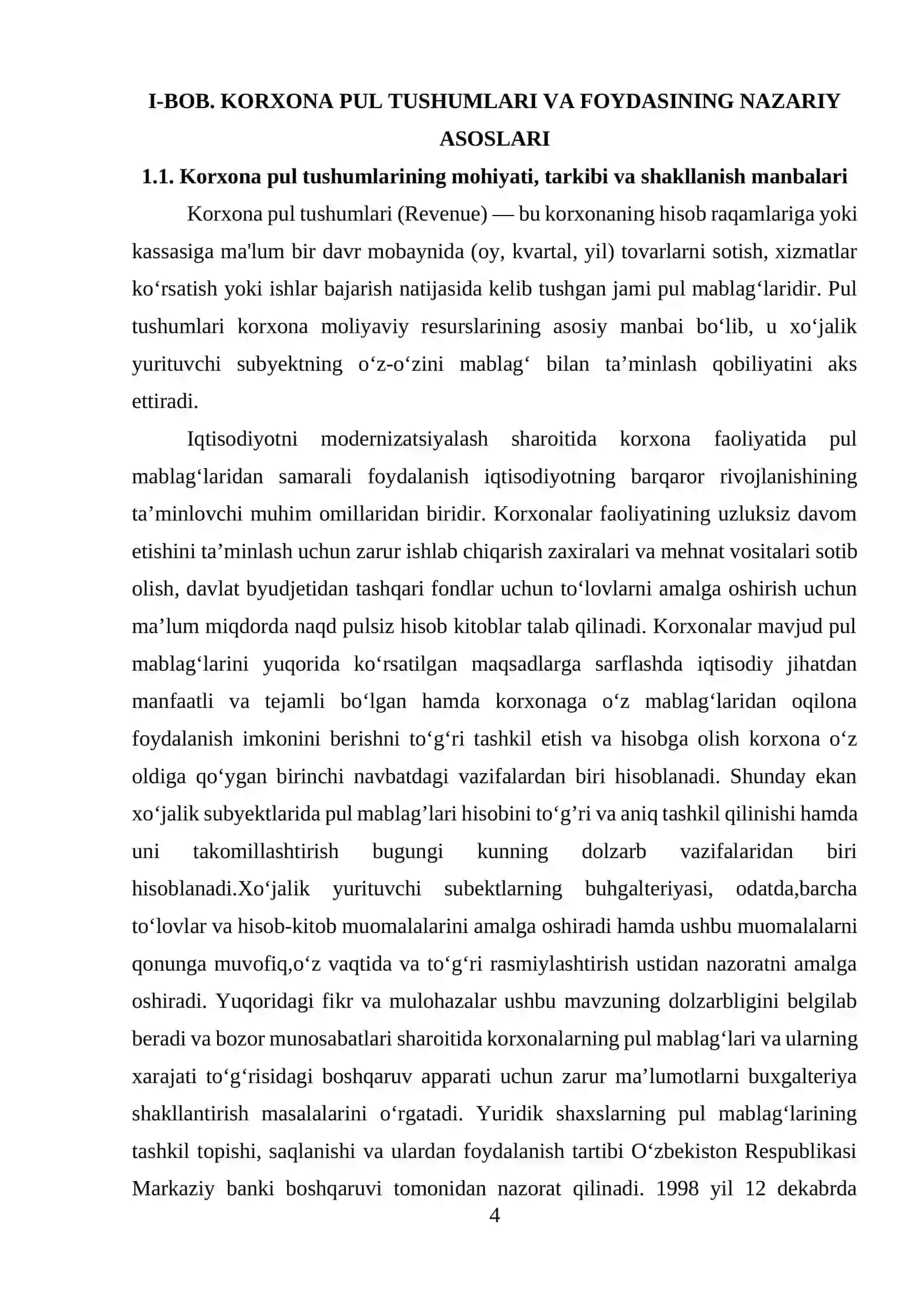 KORXONA (FIRMA) NING PUL TUSHUMLARI VA FOYDASI 4