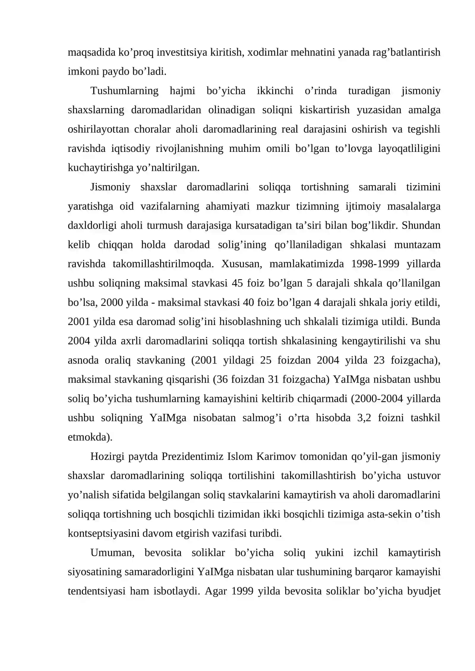 O'zbekiston soliq tizimida amalda bo'lgan soliqlar va yig'imlar tavsifi 4