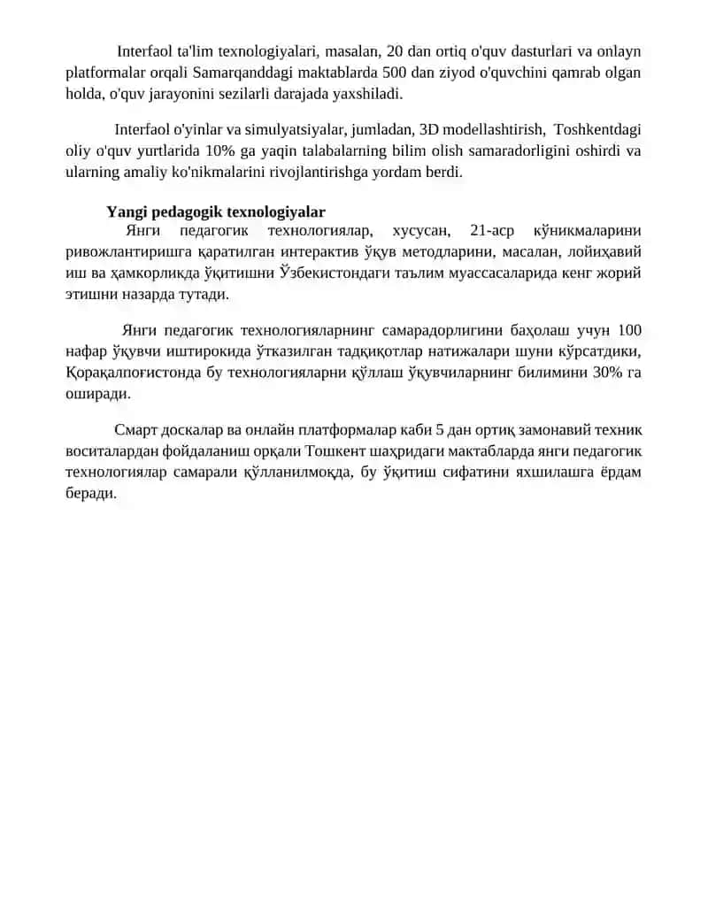 O'yin texnologiyalari va ularning qo'llanilishi 4