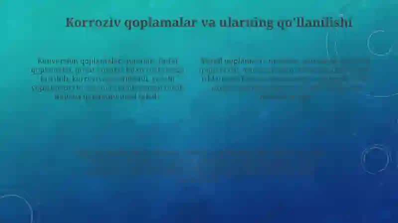 Korroziyani yoʻqotish usullari 4