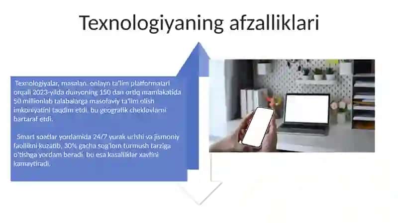 Texnikaning afzalliklari va kamchiliklari 4