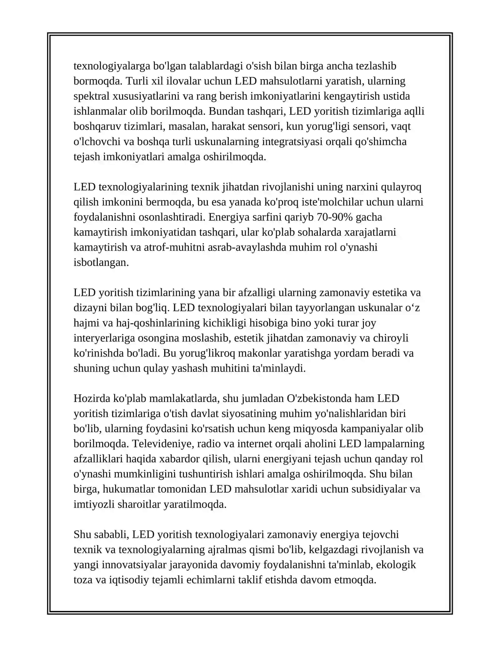 ENERGIYA TEJOVCHI TEHNIKA, TEHNOLOGIYALAR 4