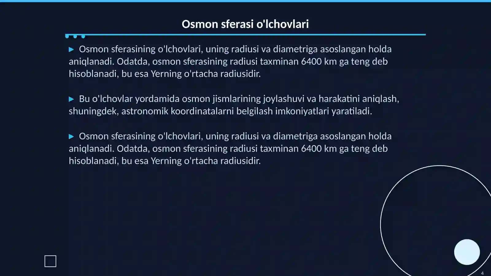 Osmon sferasi modeli 4