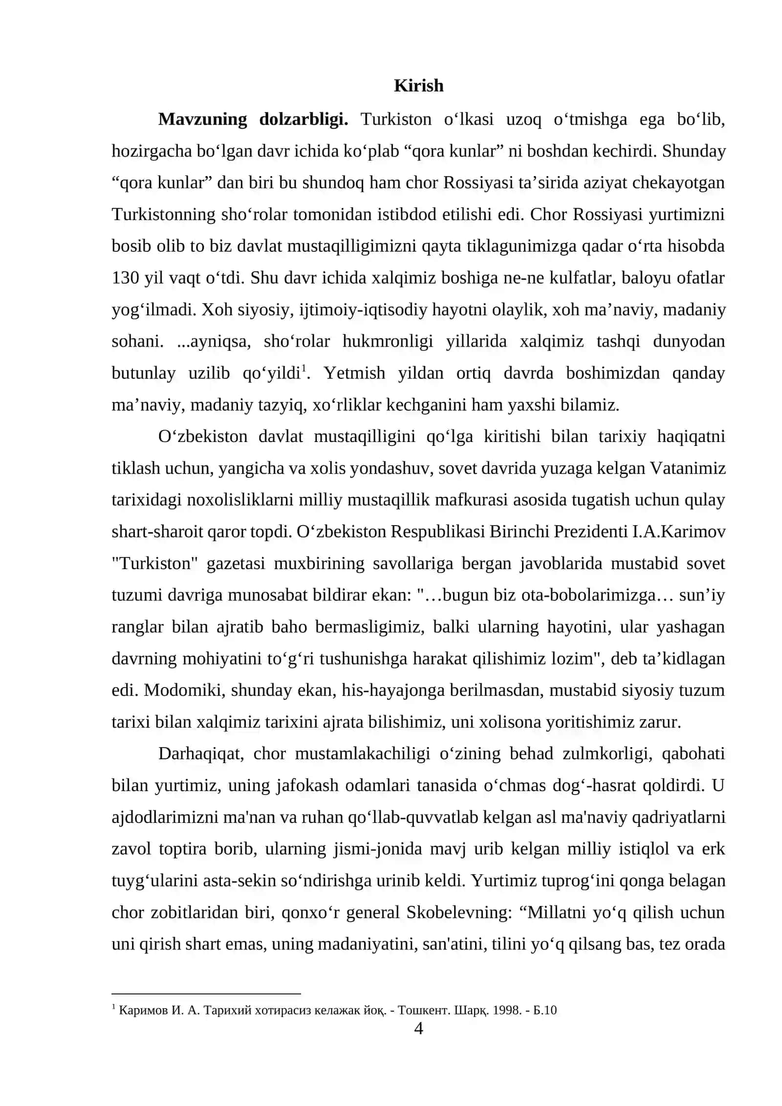 O‘ZBEKISTON TARIXI 4
