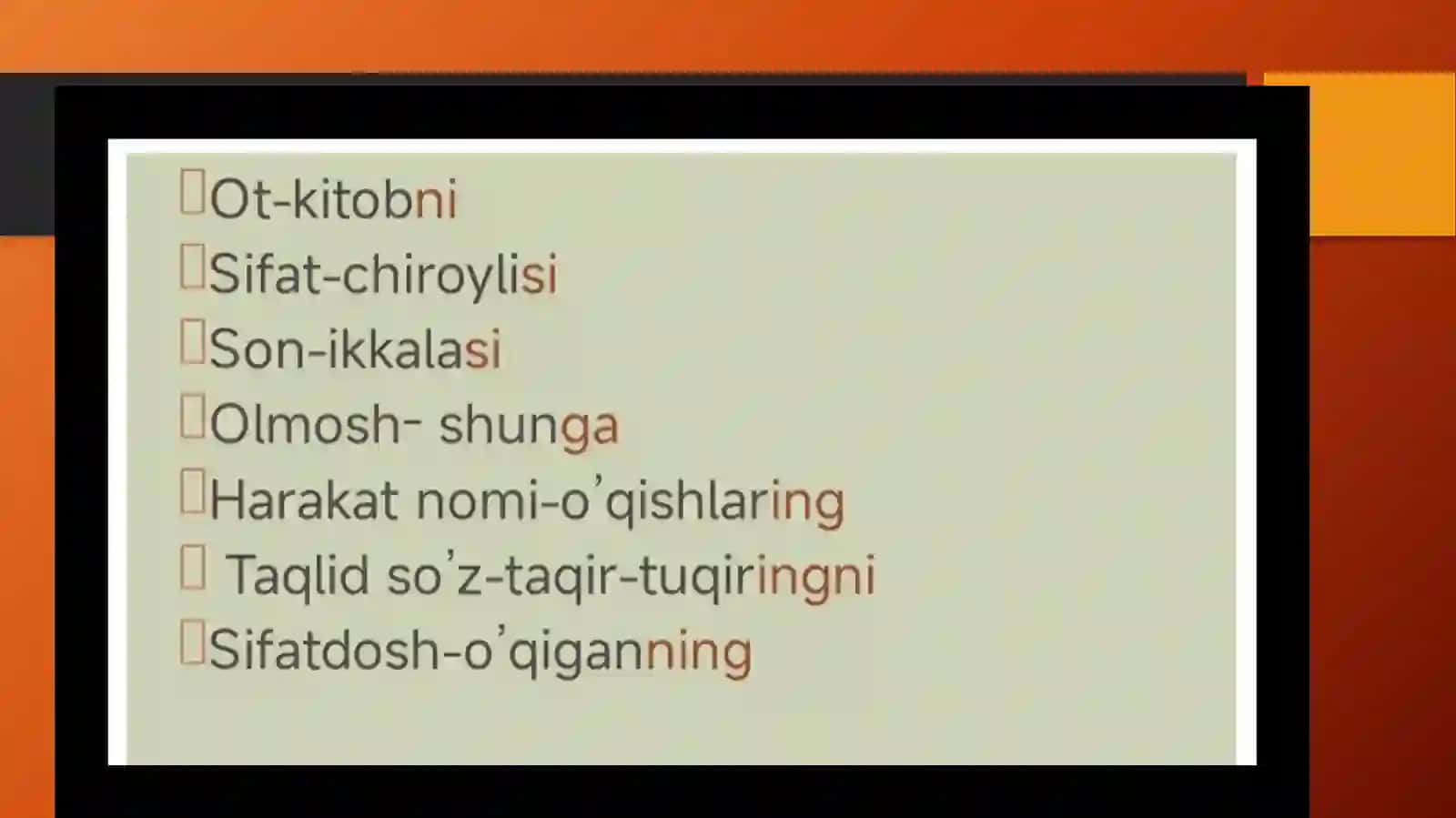 ISMLAR VA ULARNING OʻZIGA XOS XUSUSIYATLARI 4
