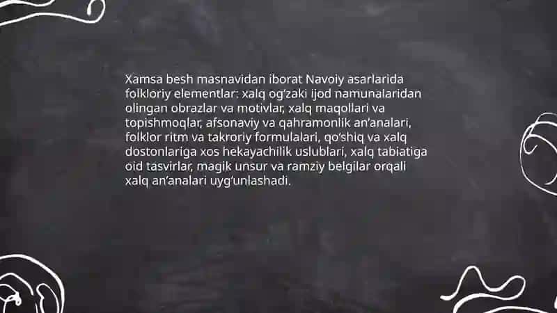 Alisher Navoiy ijodida folklor an'analari 4