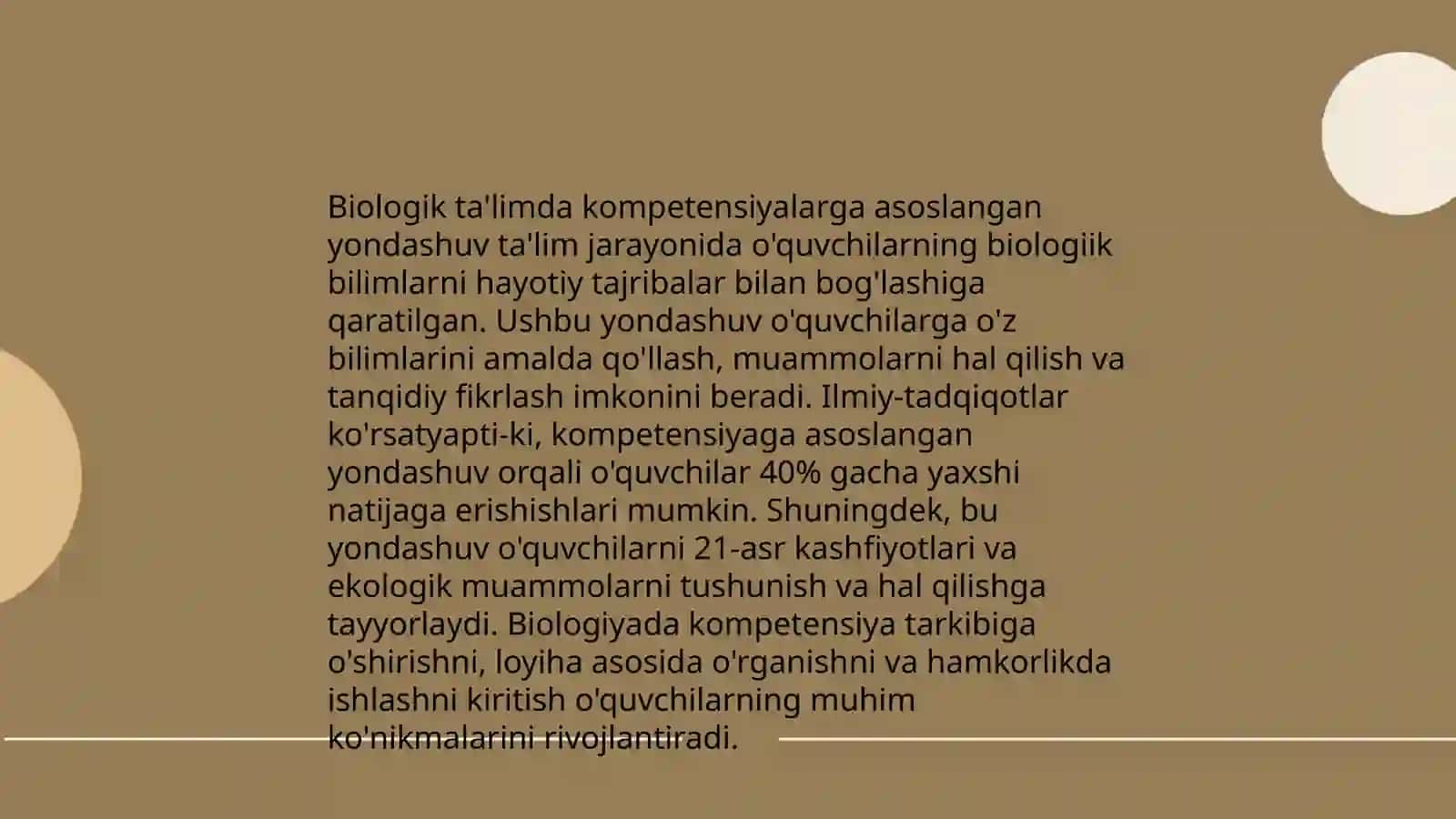 Biologik ta'lim mazmuni komponentlarini shakllantirish yo'llari 4