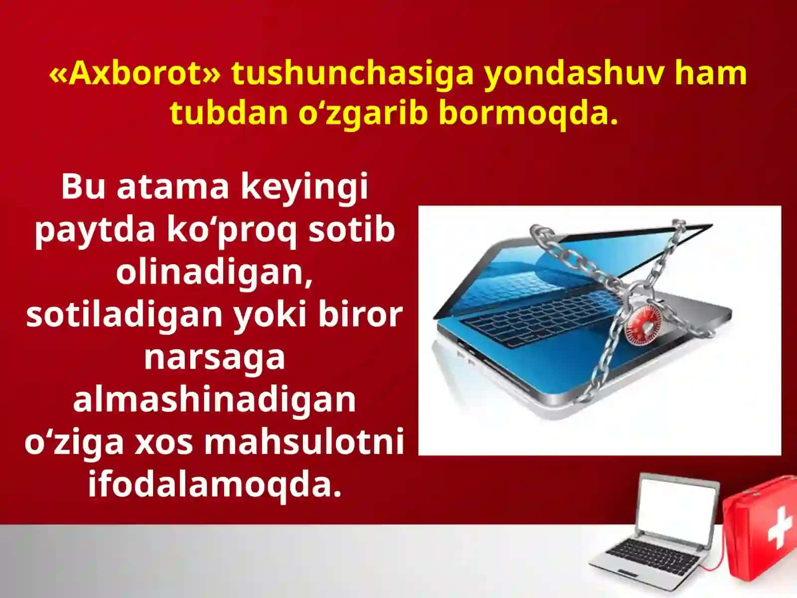 AXBOROTLARNI HIMOYALASH VA ANTIVIRUSLAR 4