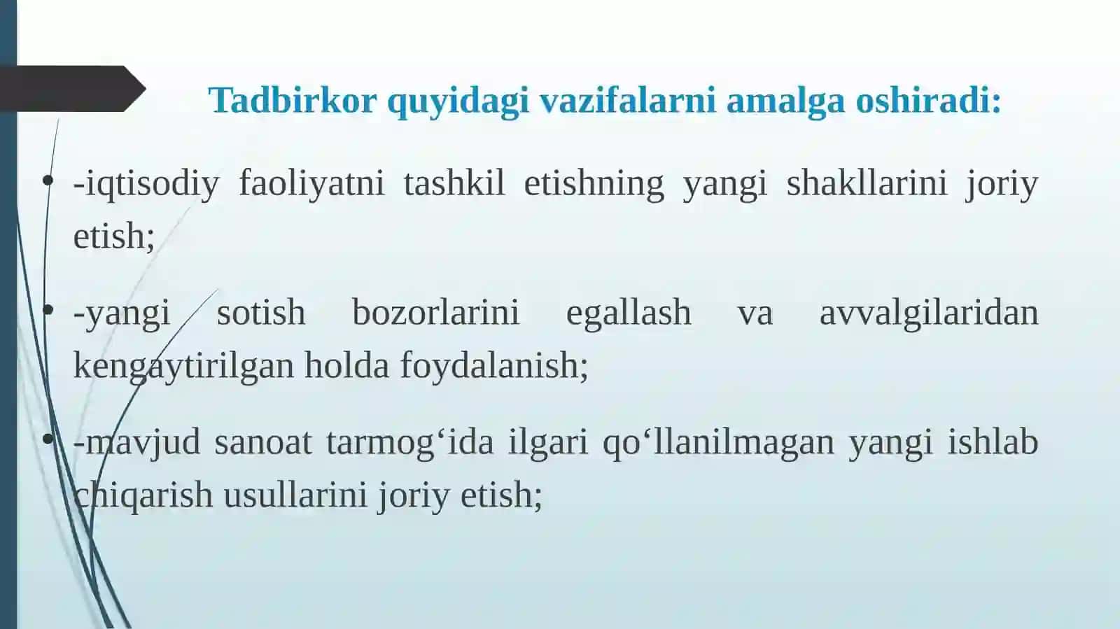 Davlatning iqtisodiyotda xususiy tarmoq va tadbirkorlikni qo‘llab-quvvatlash siyosati 4