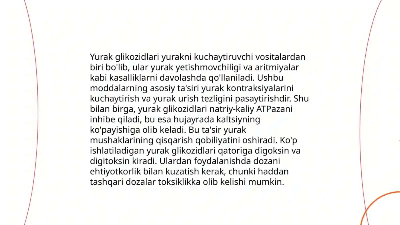 YURAK GLIKOZIDLARINING KIMYOVIY TUZILISHI VA AHAMYATI 4