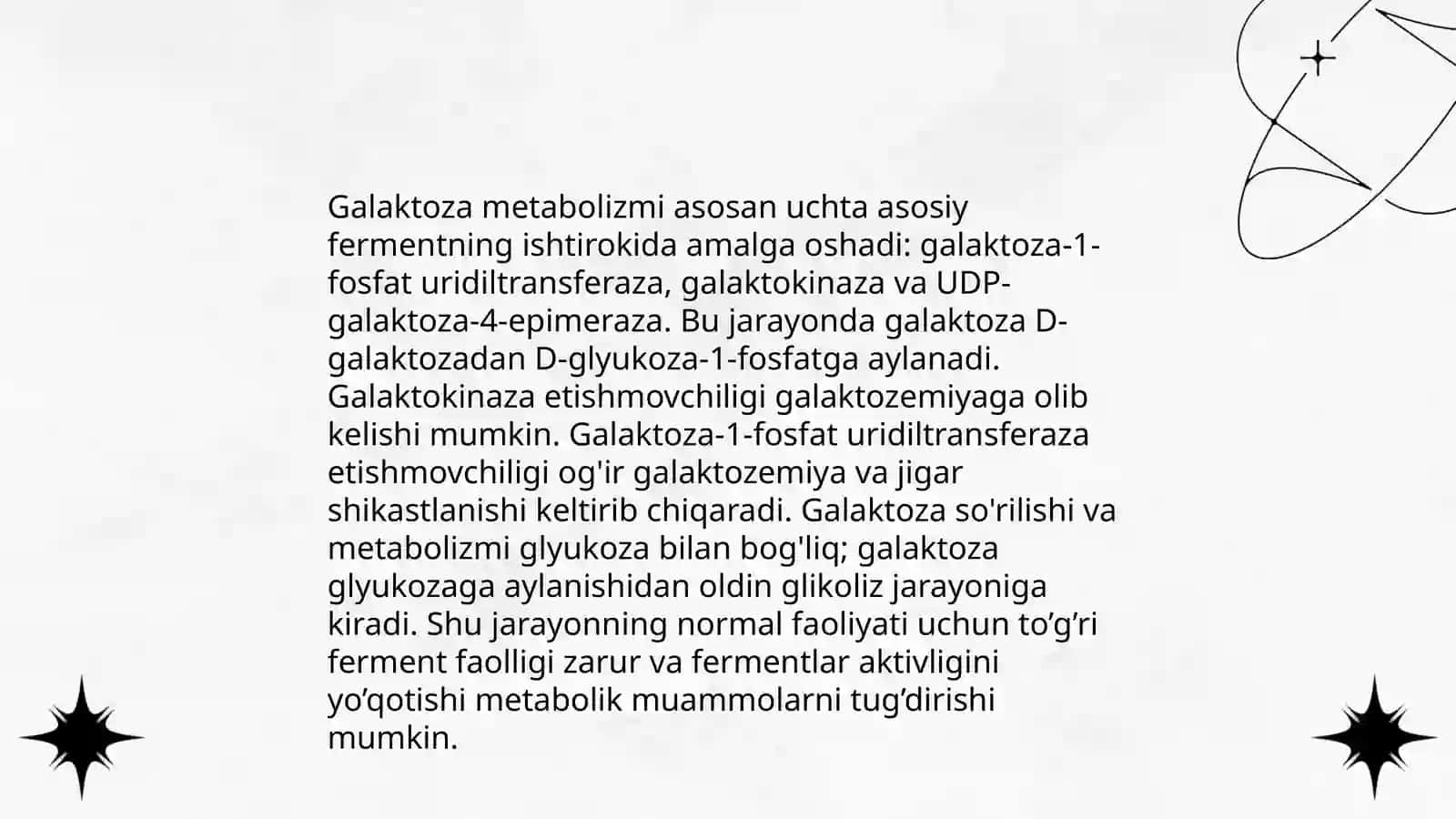 Fruktoza va galaktoza almashinuvi. Glyukoza gomeostazi 4