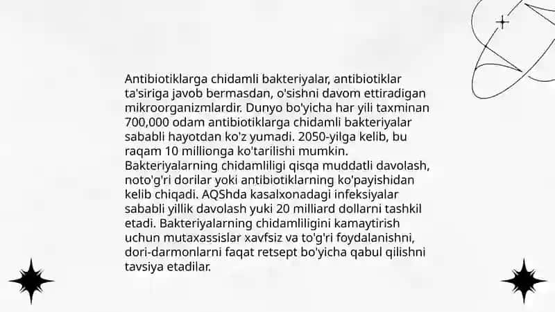 Mikroorganizmlarning antibakterial preparatlarga chidamlilik mexanizmi 4