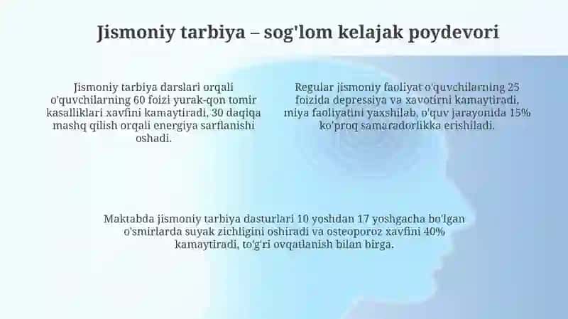 Maktabda jismoniy tarbiya orqali sog‘lom turmush tarzini shakllantirish 4