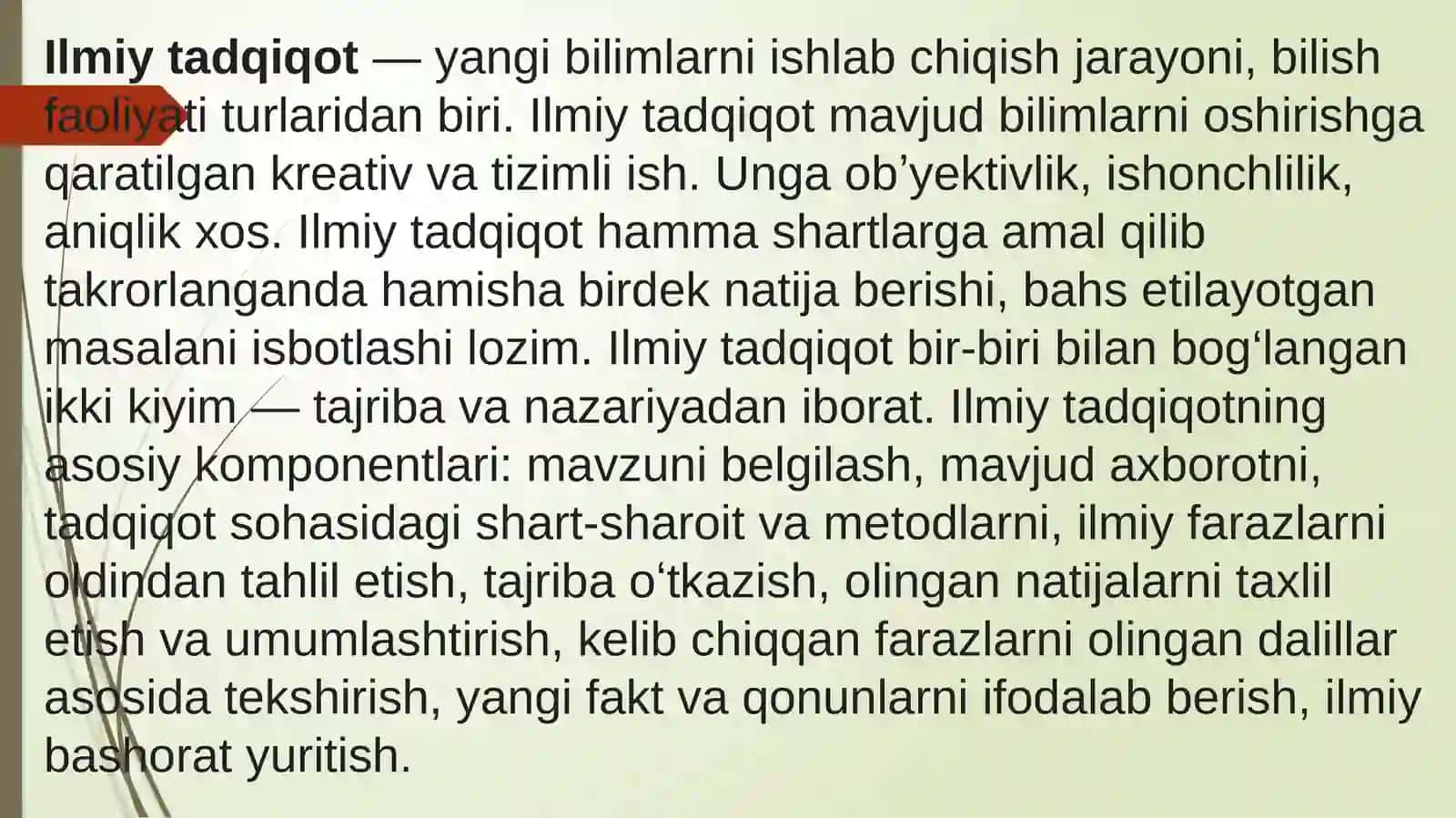 Ilmiytadqiqotchilikning rejalashtirilishi 4