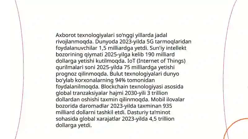 Raqamli va axborot texnologiyalari mashg’ulotlariga tayorgarlik 4