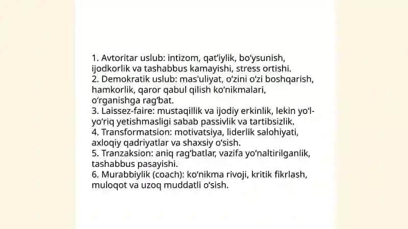 Jamoaning shaxs tarbiyasiga tasiri 4