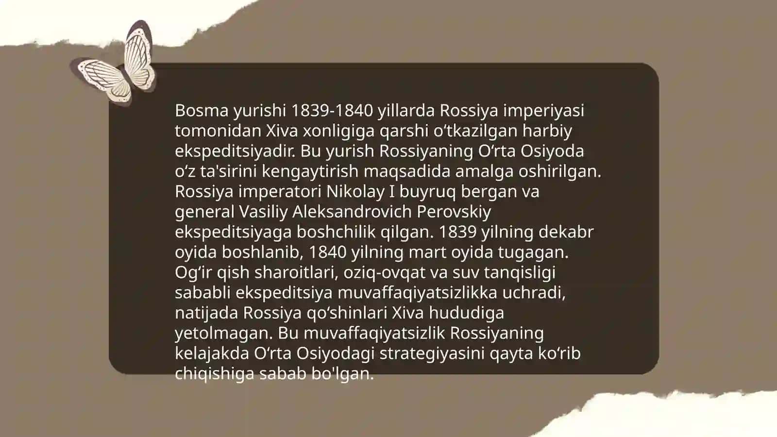 Rossiya imperiyasining O'rta Osiyoda harbiy yurishlari 4