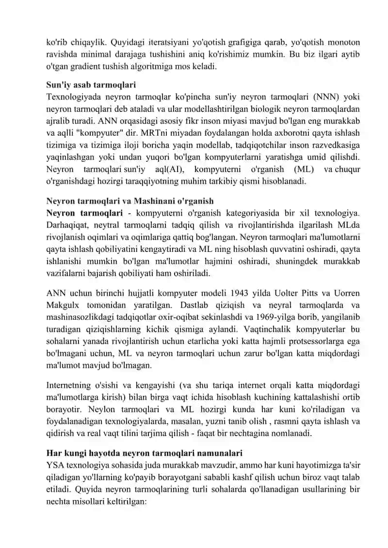 Neyron tarmoq texnologiyalari 4