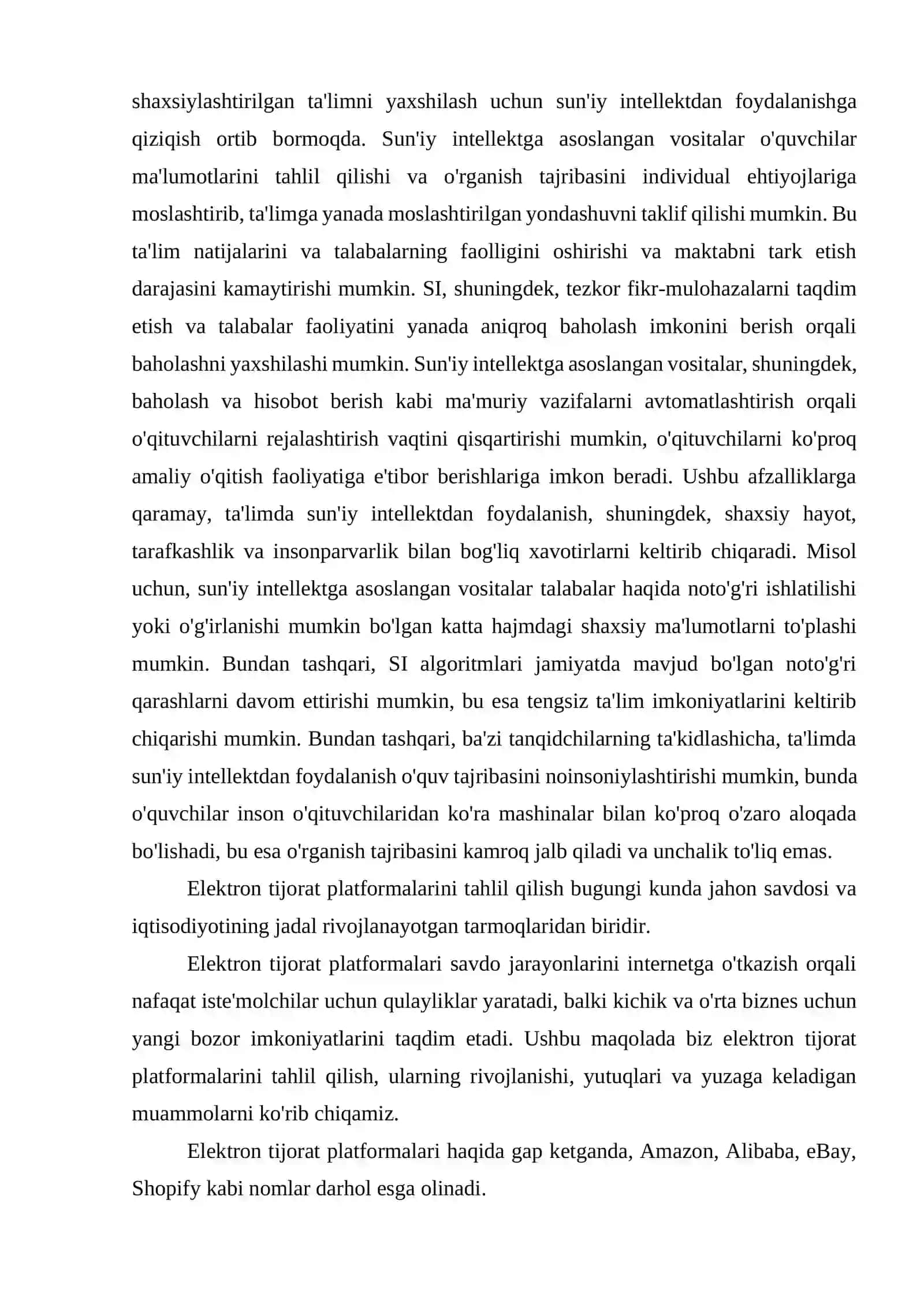 Ta’limda sun'iy intellekt: muammo va istiqbollar 4
