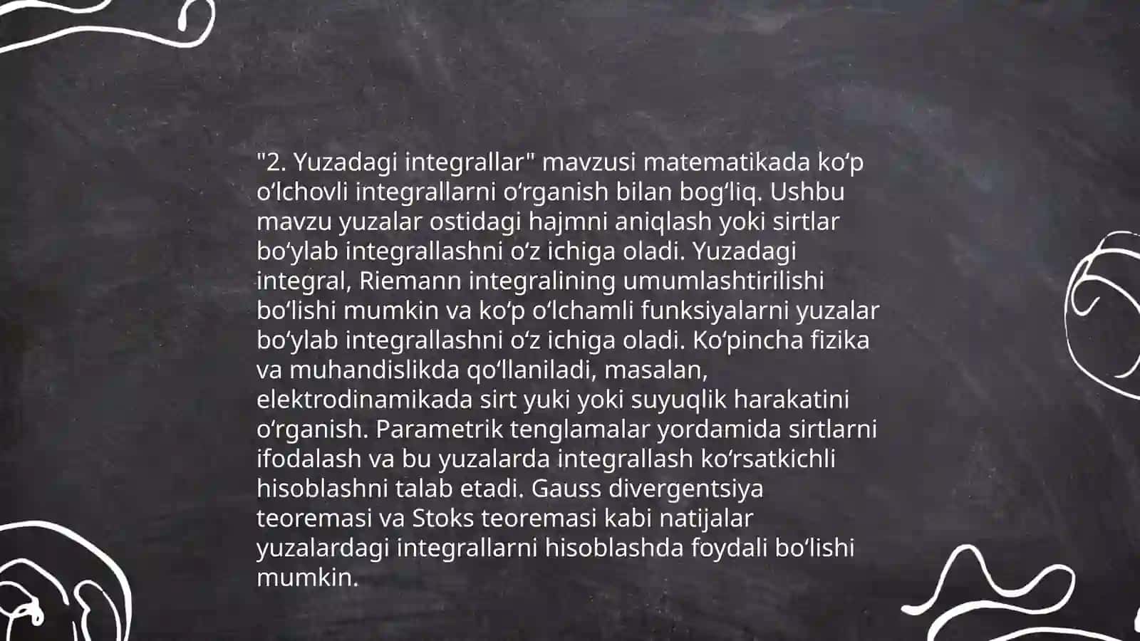Stoks formulasini keltirib chiqarish 4