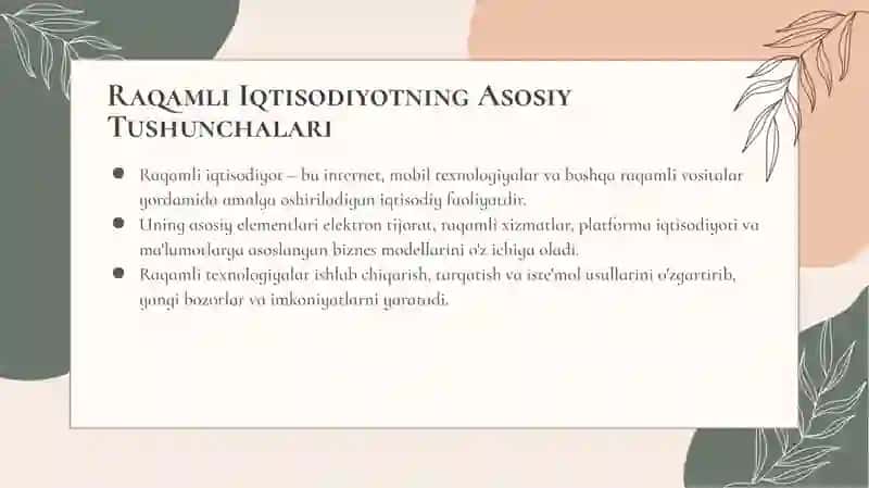 Katta Maʼlumotlar va Raqamli Iqtisodiyot: Qaror Qabul Qilishda Yangi Imkoniyatlar 4