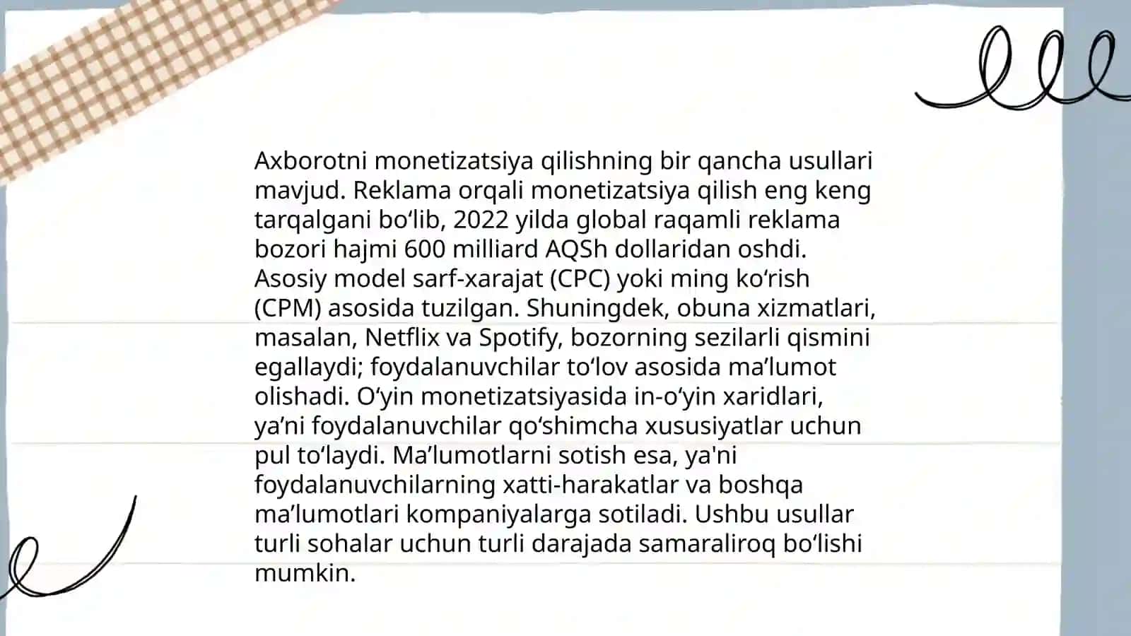 Axborotning iqtisodiy ahamiyati 4