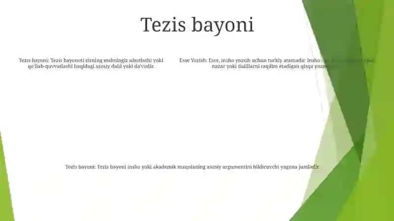 Esse Yozish 4