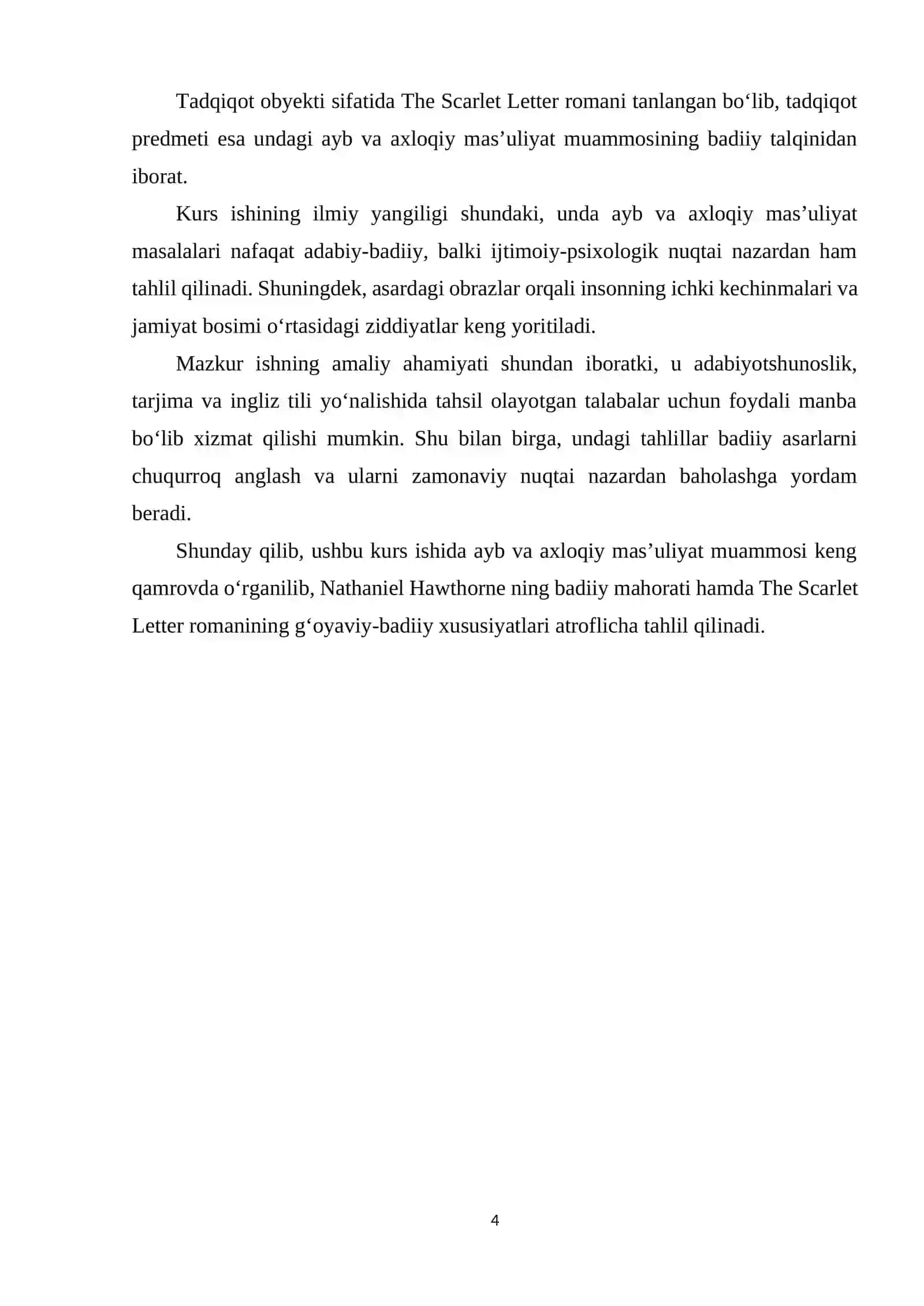 NATHANIEL HOTORNNING “THE SCARLET LETTER” ROMANIDA AYB VA AXLOQIY MAS’ULIYAT MUAMMOSI 4