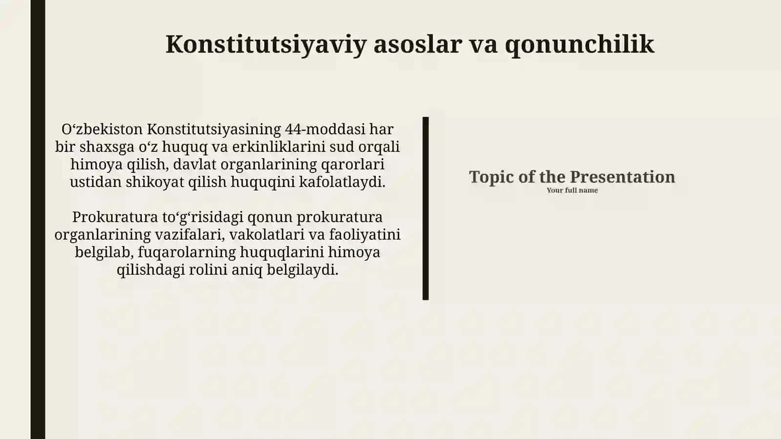 Prokuratura fuqarolarning huquq va erkinliklarini ta'minlashorganisifatida 4