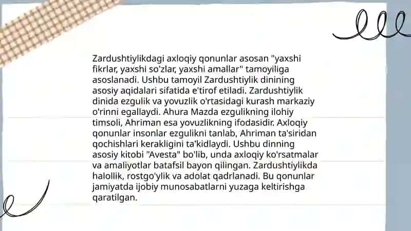 Zardushtiylikning teologik tizimi va diniy marosimlari 4