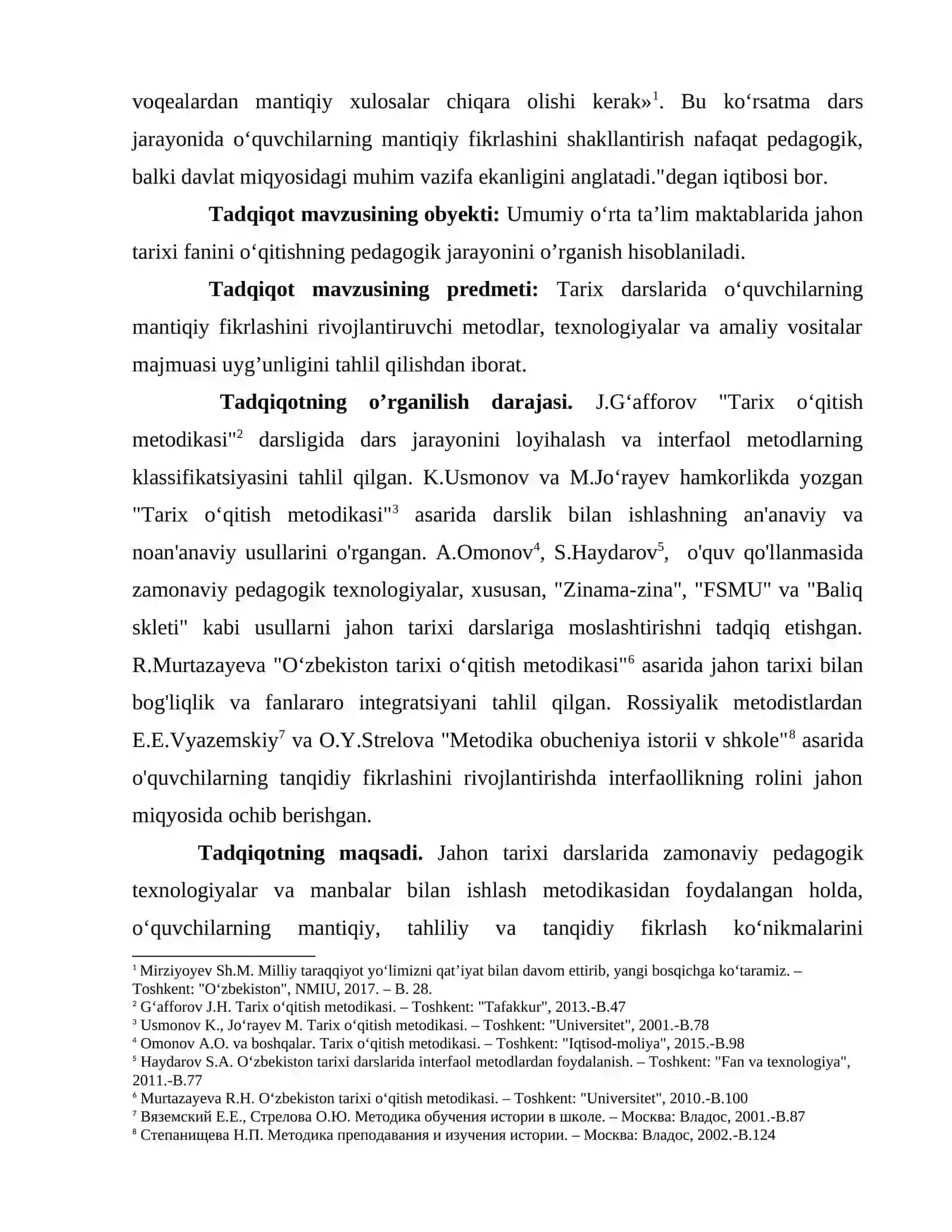 Jahon tarixi darsligida interfaol metodlardan foydalanish 4