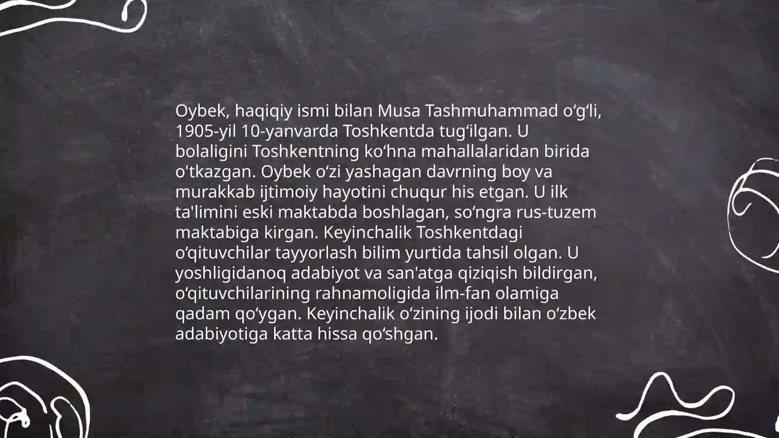Oybek hayoti va ijodi 4