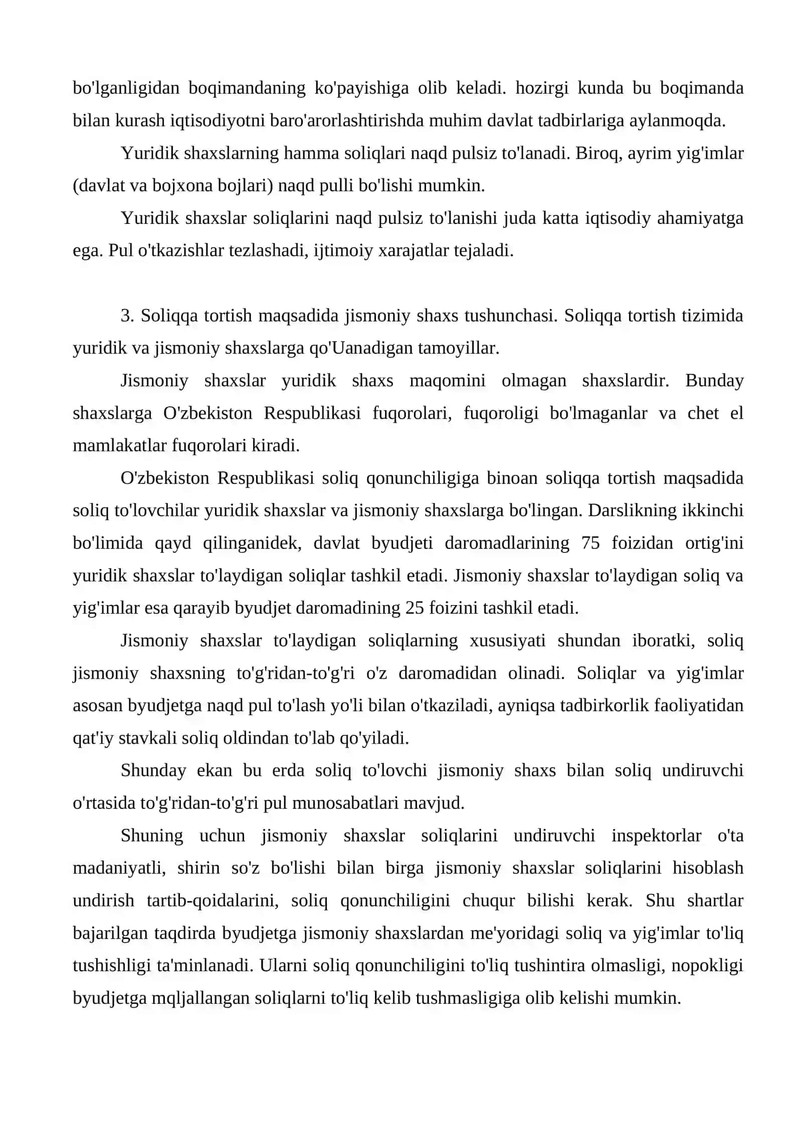 Yuridik va jismoniy shaxslarni soliqqa tortish tizimining tamoyillari 4