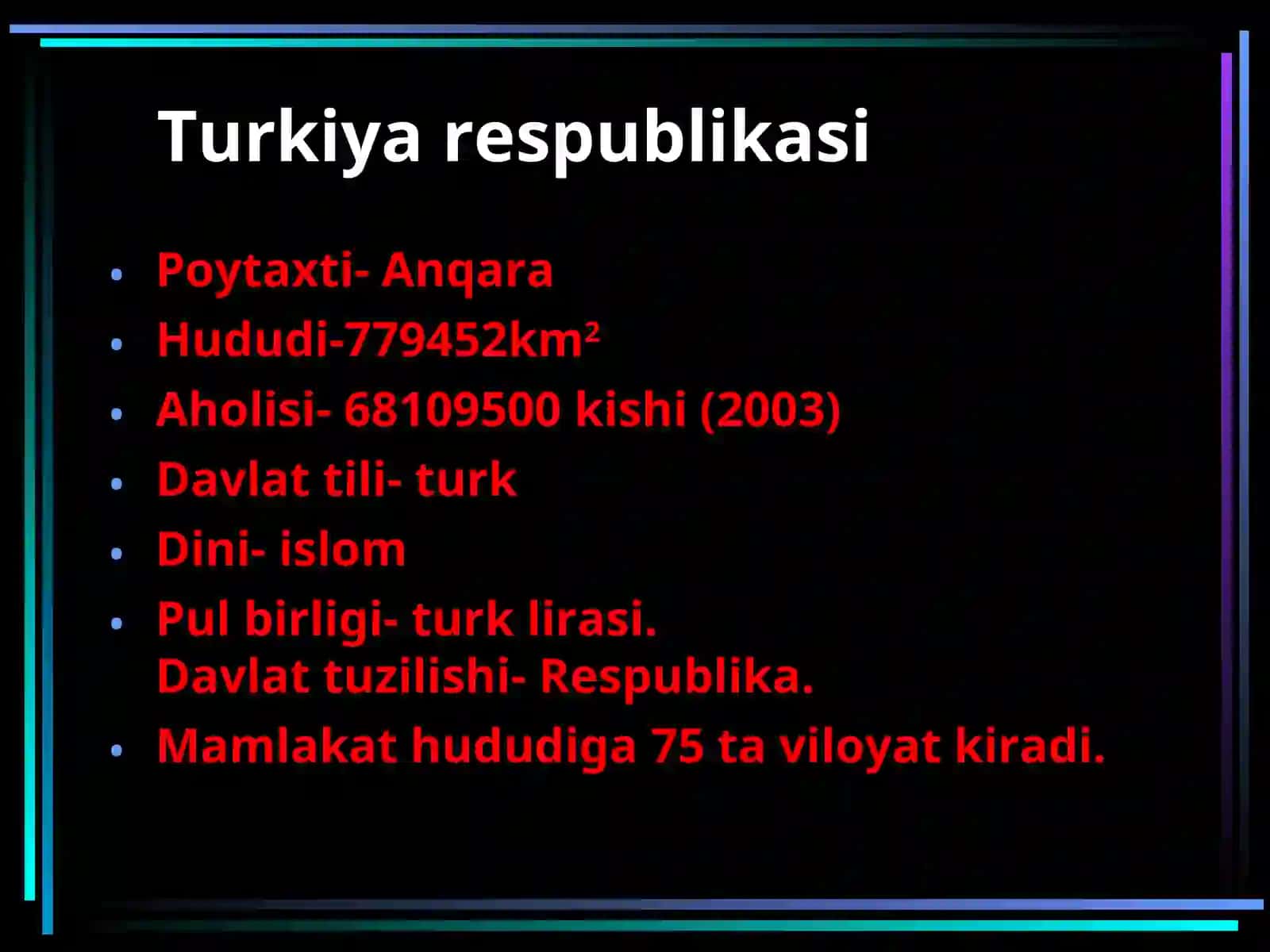 Turkiya Respublikasi 1945-2009 yillarda 4
