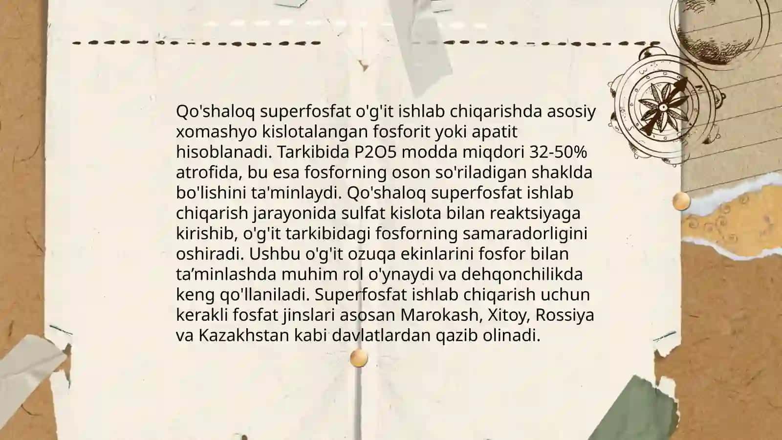 Qo'shaloq superfosfat ishlab chiqarish usullari 4