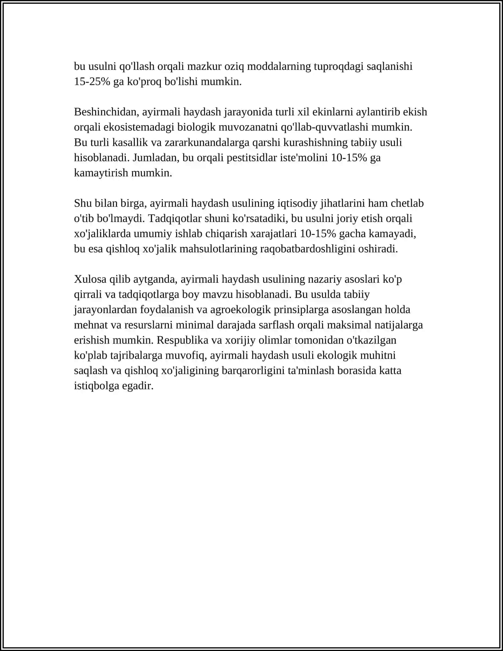 AYIRMALI HAYDASH NETODI VA UNING TURĞUNLIGI 4