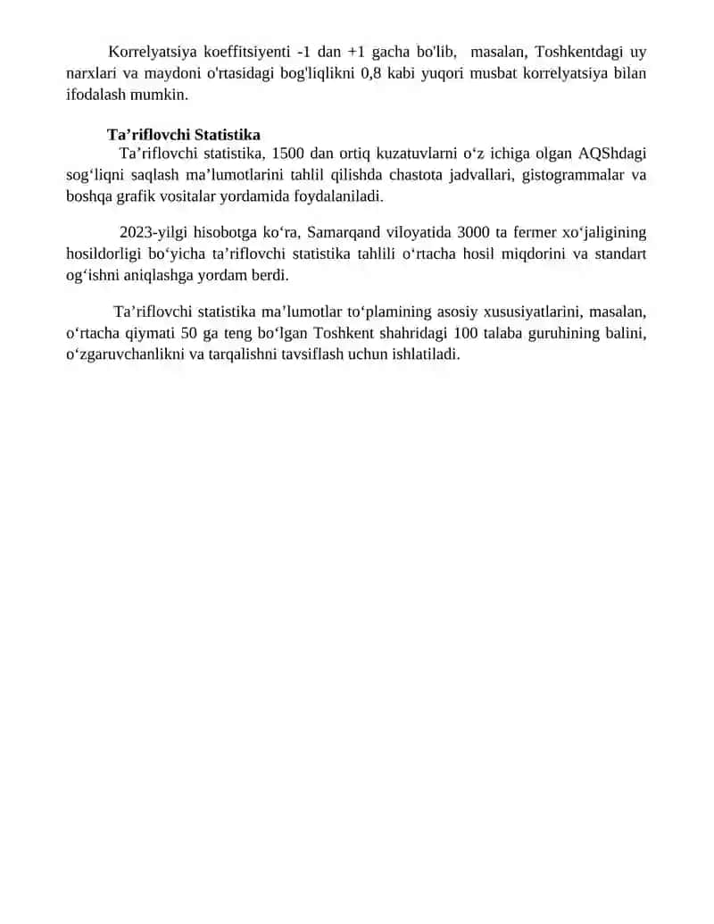 Ma'lumotlarni tahlil qilish asoslari 4
