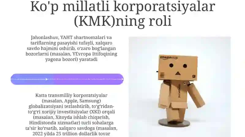 Globallashuv va xalqaro savdoning rivojlanish tendensiyalari 4