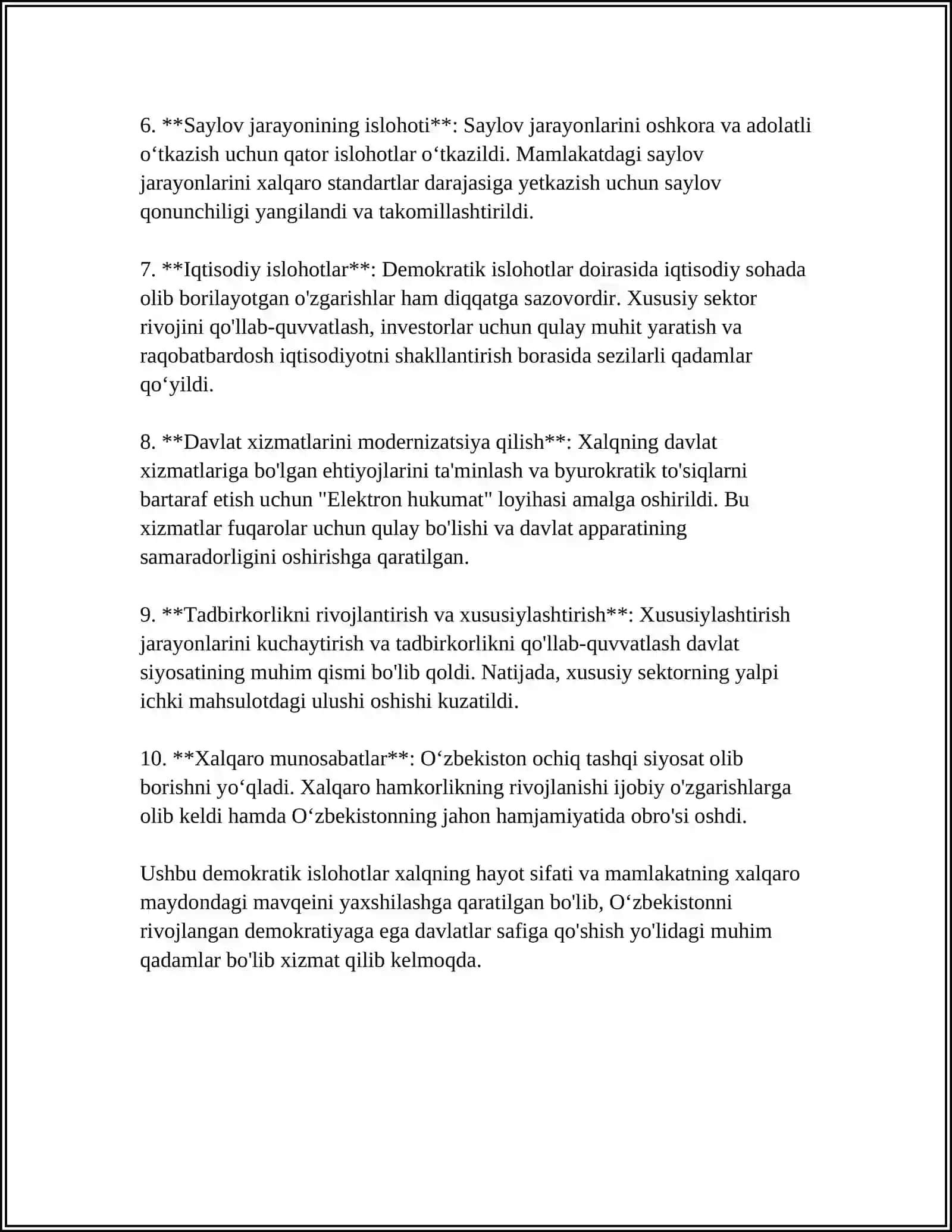 YANGI OʻZBEKISTONDA XALQCHIL VA INSONPARVAR DAVLAT QURILISHINING IJTIMOIY-SIYOSIY AHAMIYATI 4