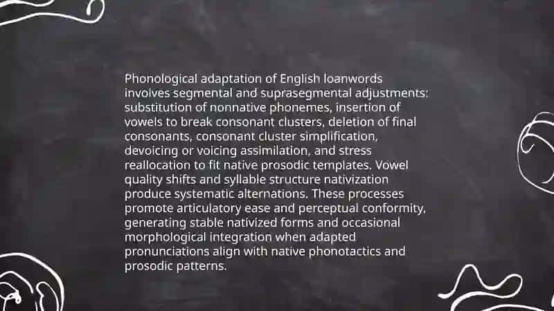 Loanwords and borrowings:Influence of English on the native language 4