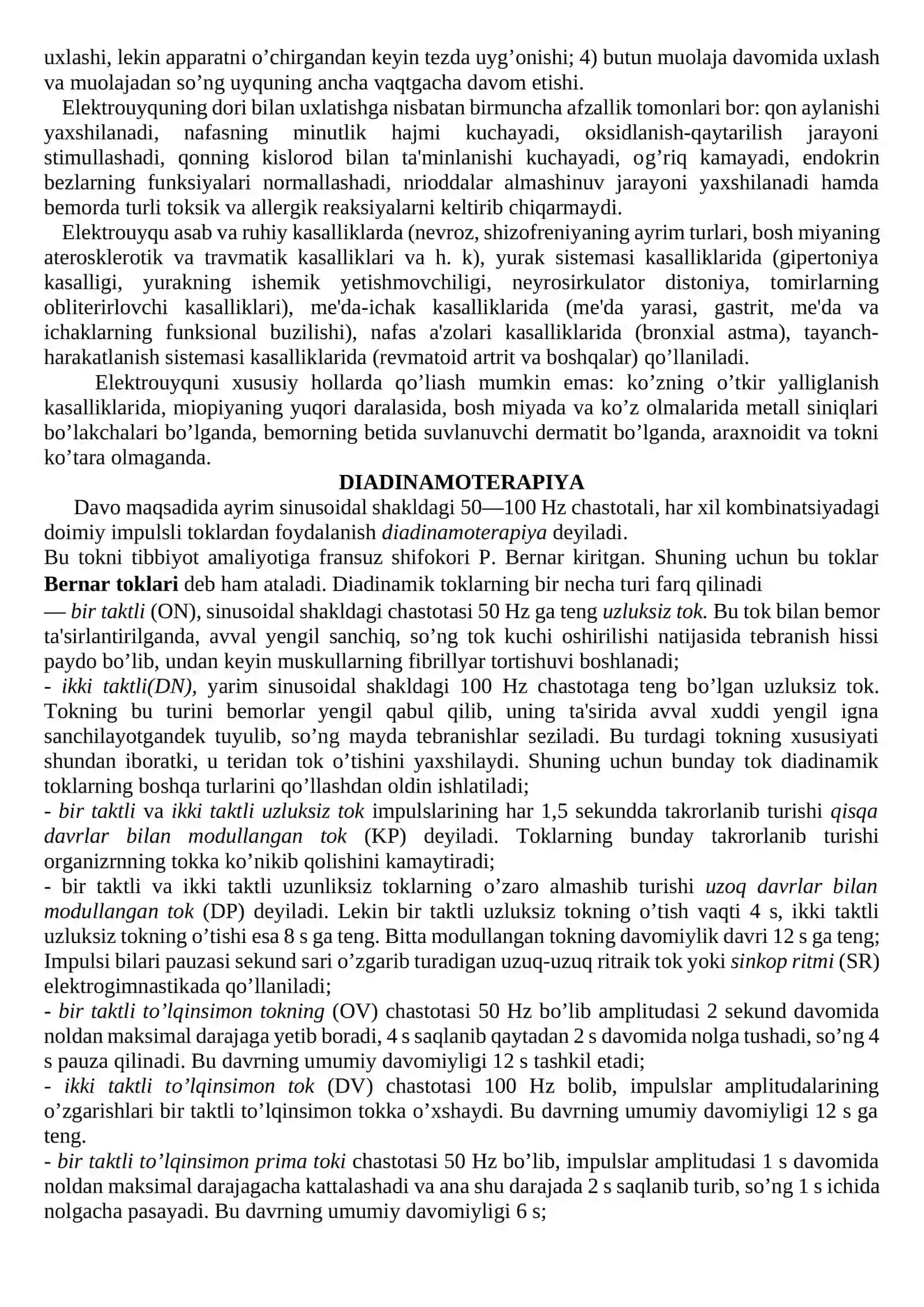 Elektr bilan davolash 4