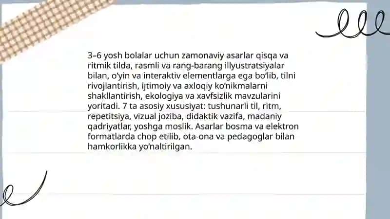 Zamonaviy o‘zbek bolalar adabiyoti 4