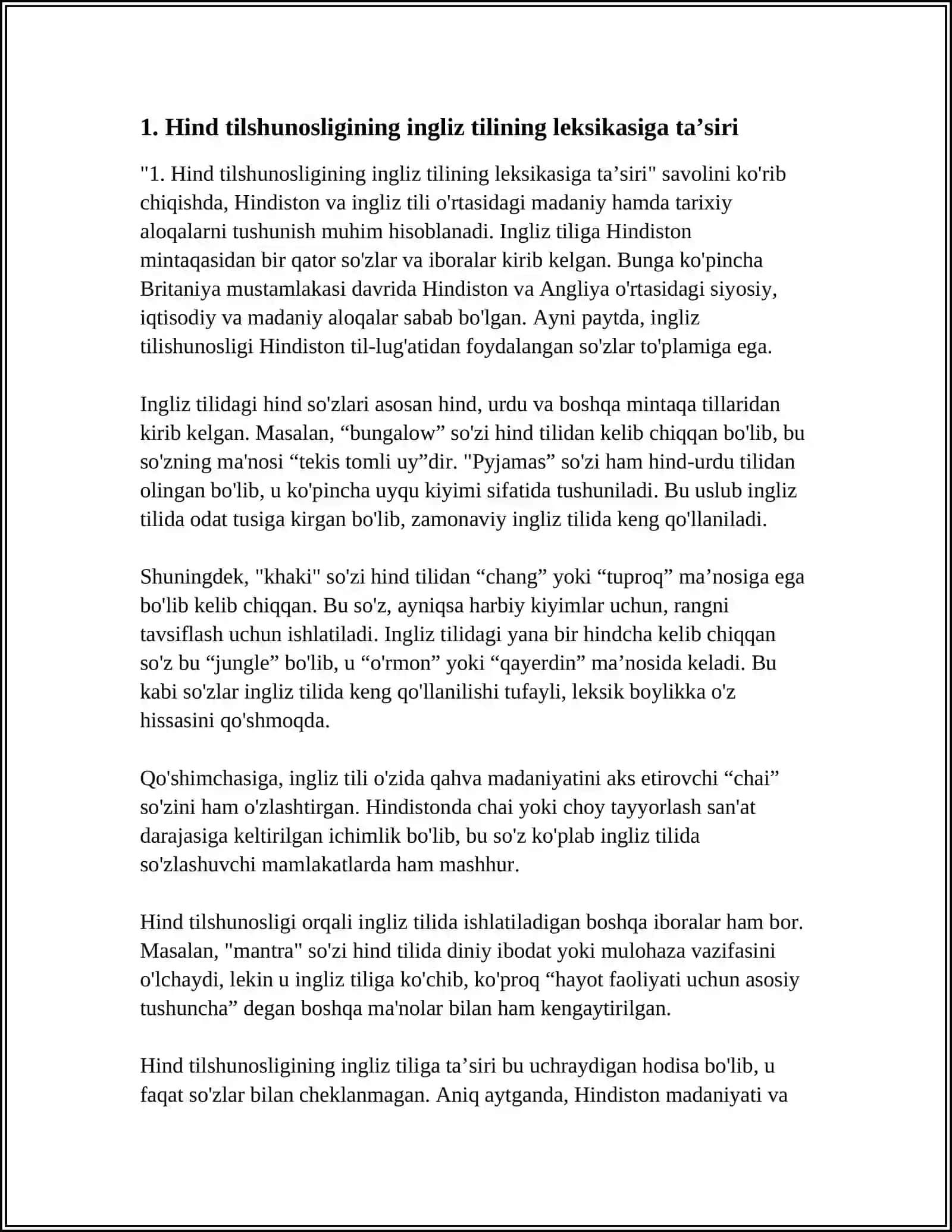 INGLIZ TILINING RIVOJIDA HIND, XITOY, YUNON TILSHUNOSLIGINING AHAMIYATI 4
