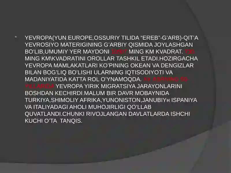 YEVROPA XALQLARI 4