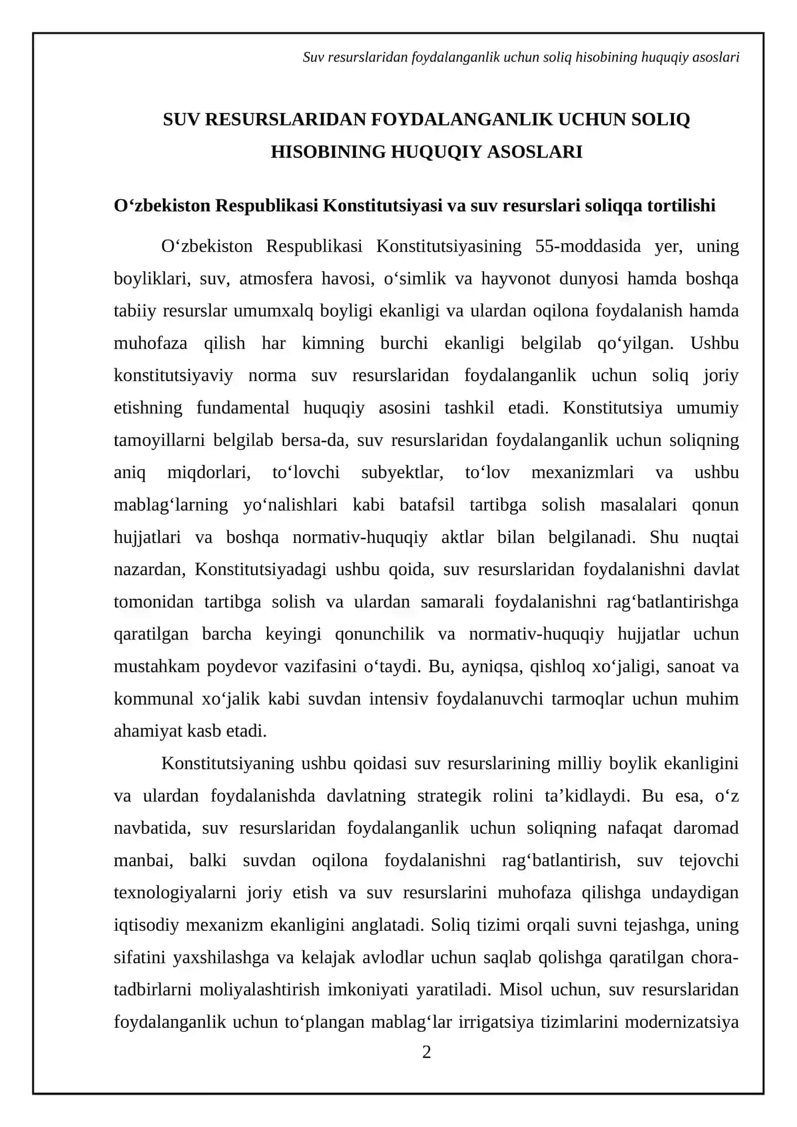 Suv rеsurslаridаn fоydаlаngаnlik uchun sоliq hisоbi vа hisоbоti 4
