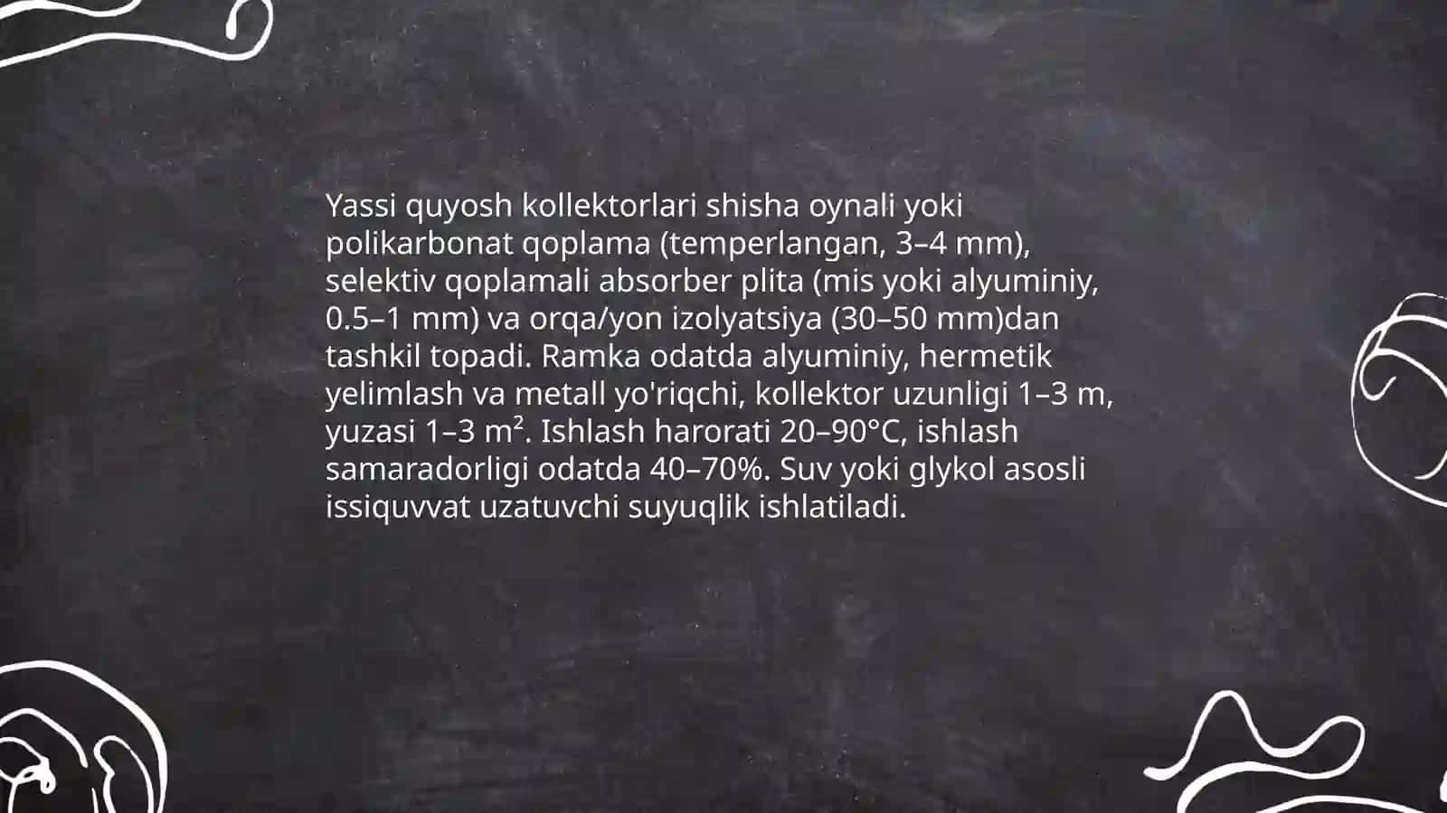 Past haroratli quyosh qurullmalari 4